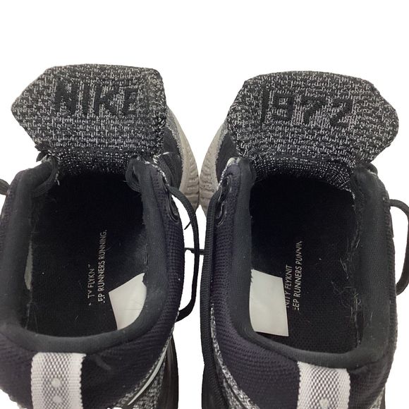 Nike React Infinity Flyknit-Men's 9.5-Black/White Knit Running Shoes- CT2423-101 - Picture 7 of 12